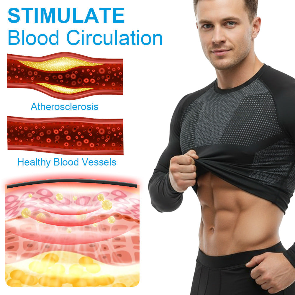 Sugoola® COREHEAT Men’s Chest Fat Reduction Compression Shirt