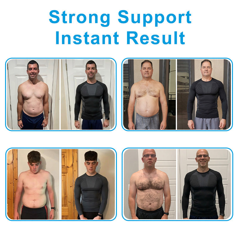 Sugoola® COREHEAT Men’s Chest Fat Reduction Compression Shirt