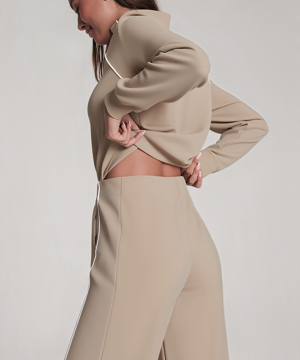 AirEssentials Pique Half Zip Jumpsuit