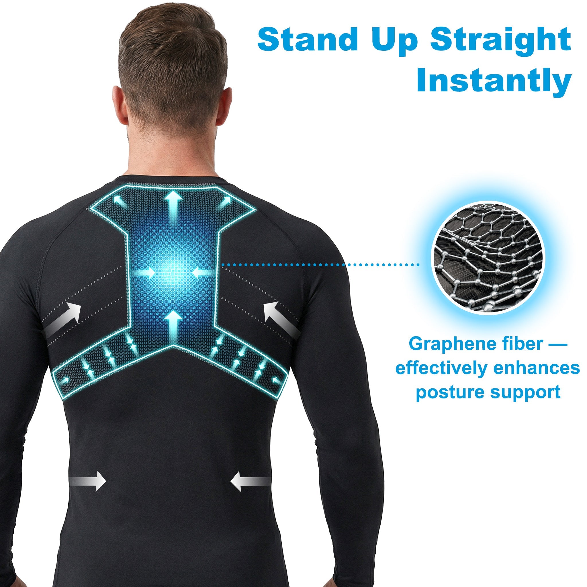 Sugoola® COREHEAT Men’s Chest Fat Reduction Compression Shirt