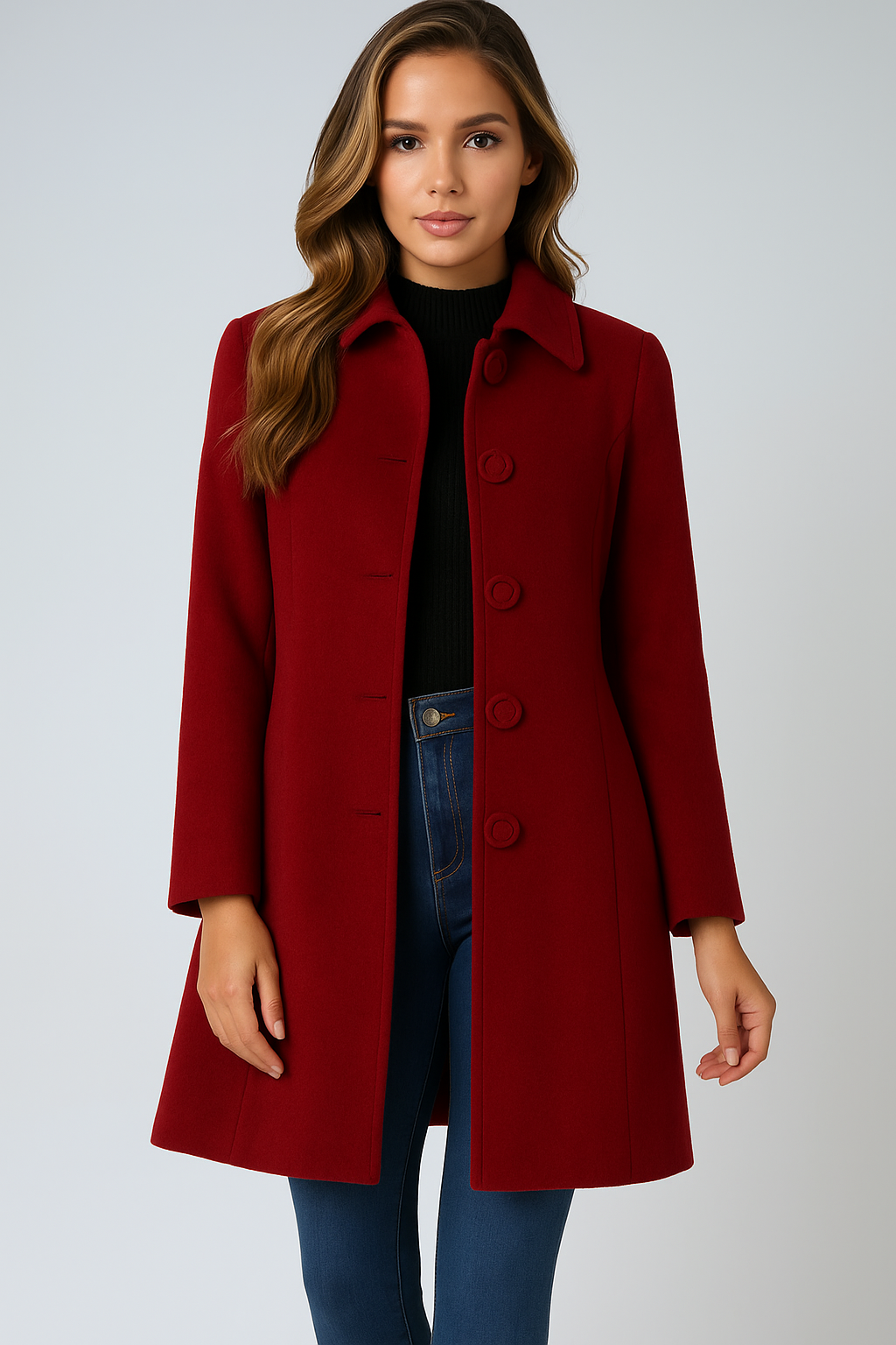 Josephine Women's Single Breasted Winter Trench Coat