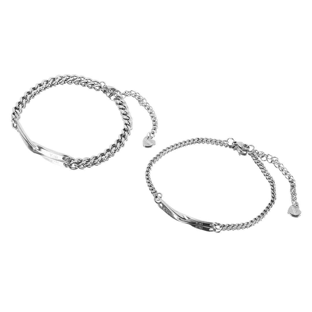Luvellery Personalisiertes Armband-Set