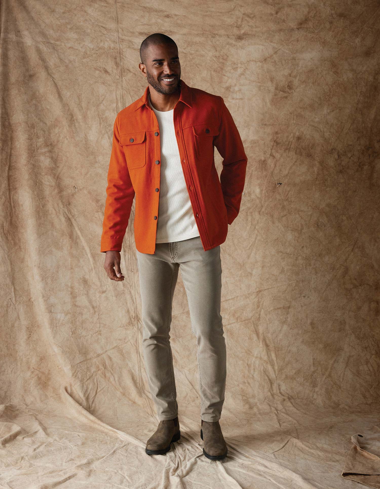 Brightside Flannel Lined Workwear Jacket in Flame