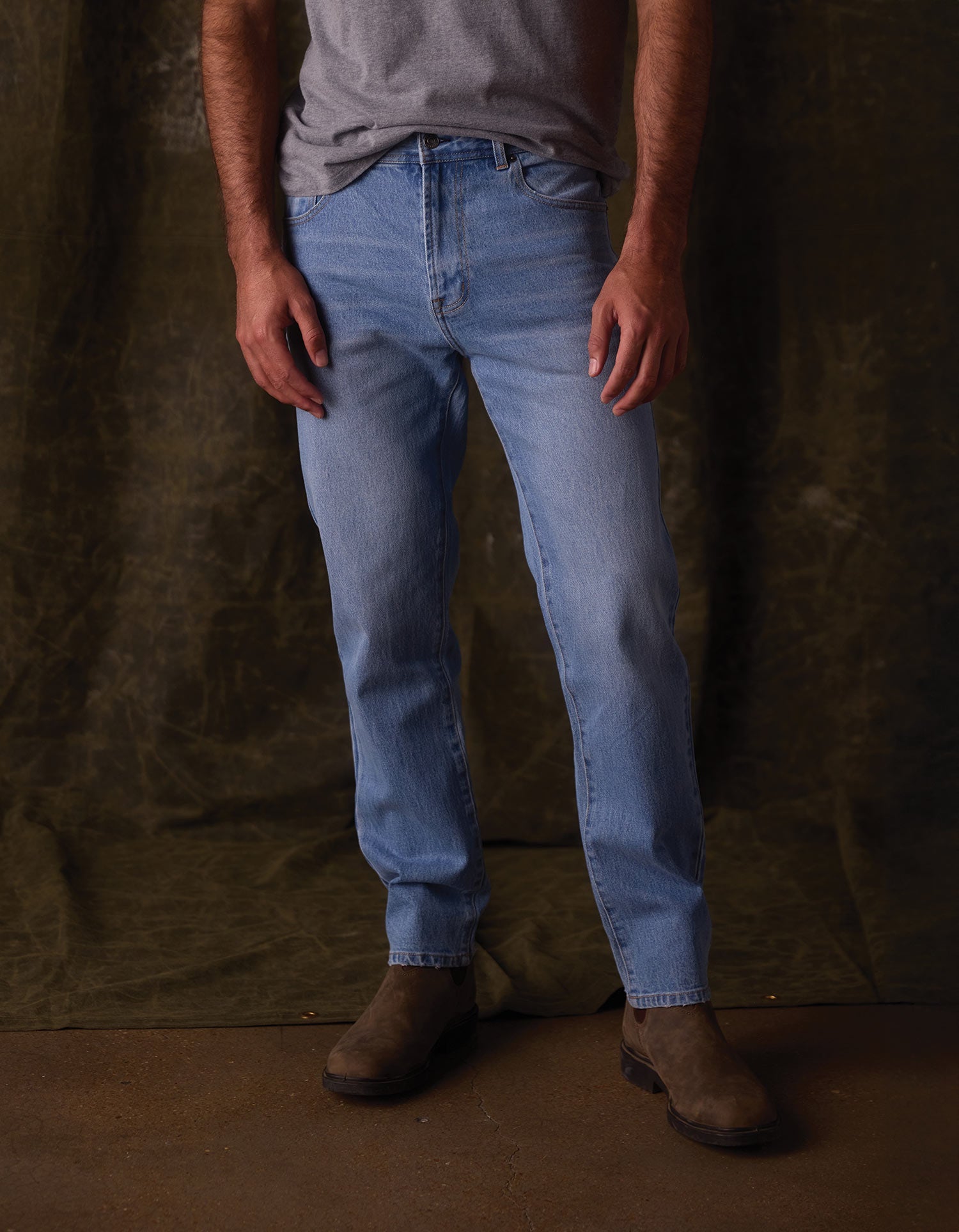 Normal Straight Jean in Vintage Light Wash