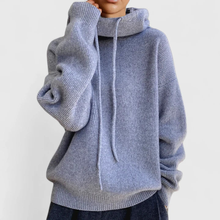 Marie Cozy Knit Hoodie