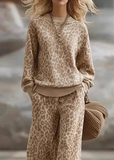 Lana Leopard Cozy Match Set