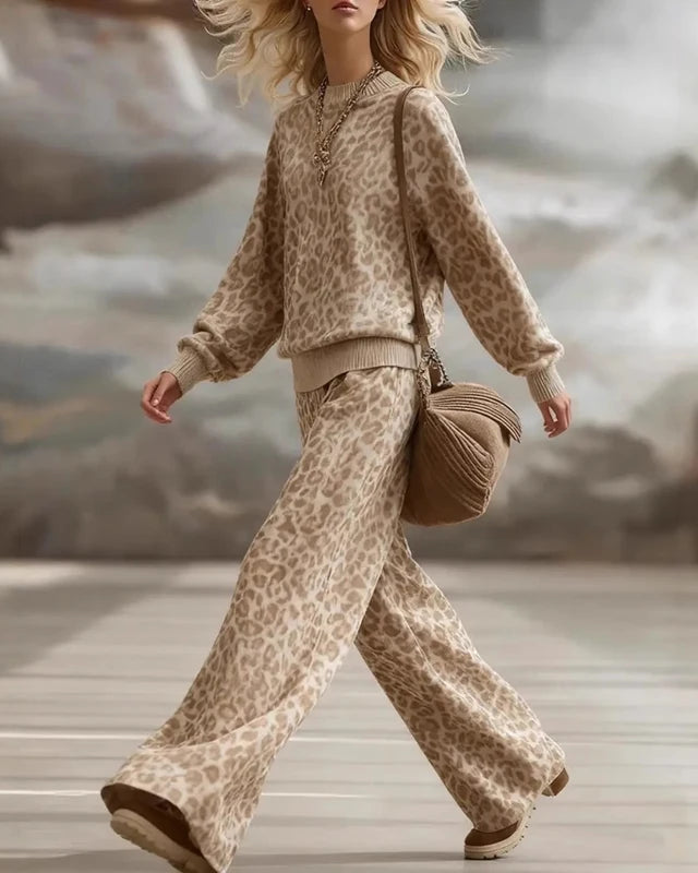 Lana Leopard Cozy Match Set