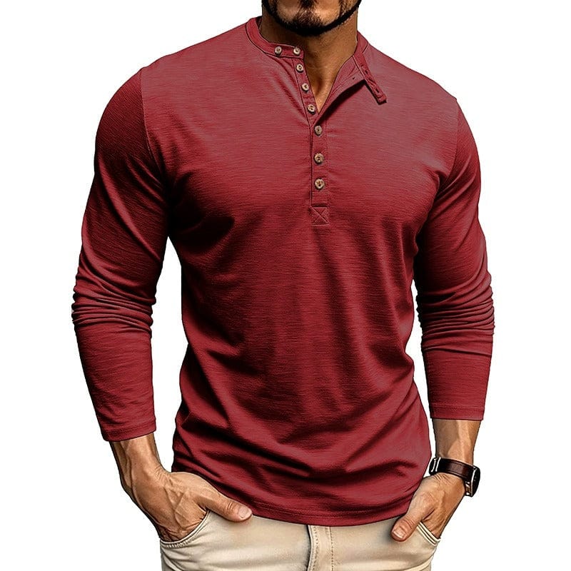 André Ferran Slub Jersey Henley