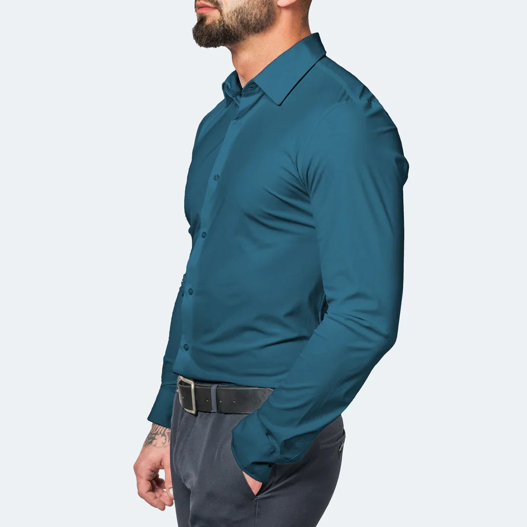 The "Limitless" Commuter Shirt - 4-Way Stretch & Non-Iron